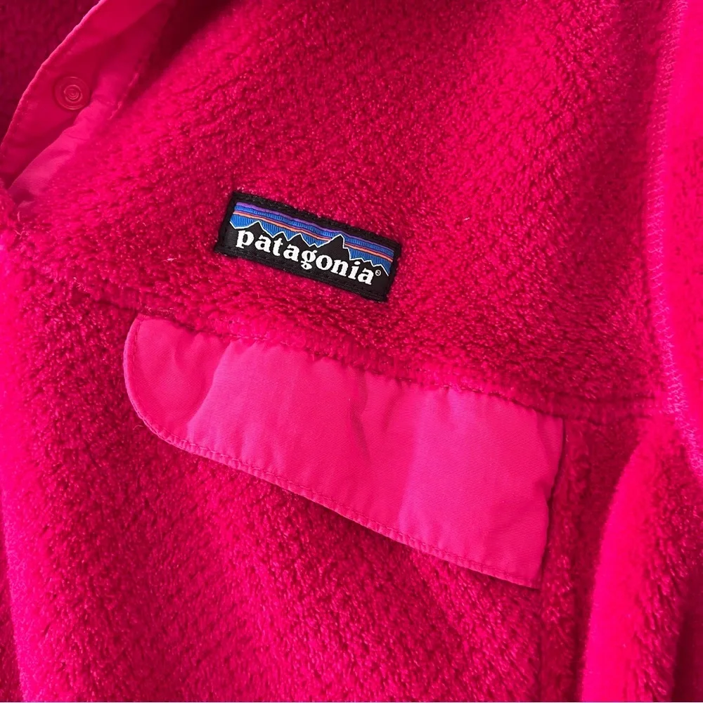 Patagonia Jacket Womens Pink Re Tool Snap T Pullover Thermal Size Medium. - Picture 2 of 4